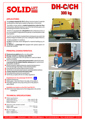 Nakládací plošiny Dhollandia DH-CH