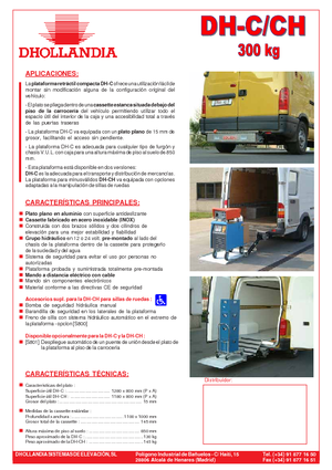 Nakládací plošiny Dhollandia DH-CH