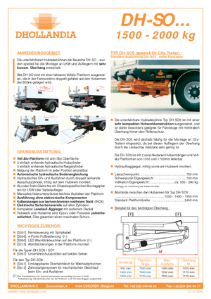 Nakládací plošiny Dhollandia DH-SO 8
