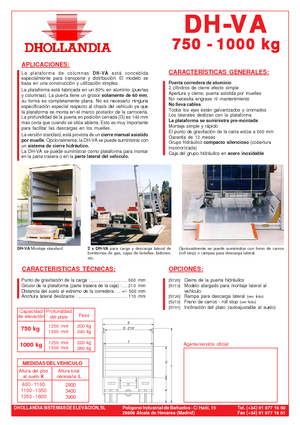 Nakládací plošiny Dhollandia DH-VA