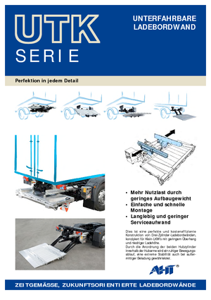 Nakládací plošiny AHT UTK 1500 ST/AL