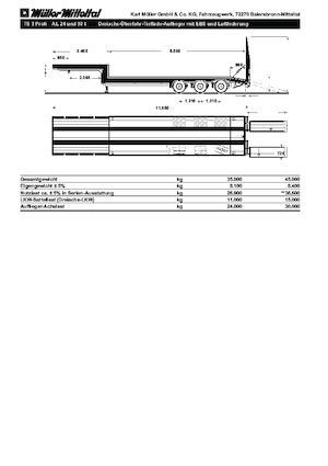 Nízkoložné návěsy Müller Mitteltal TS 3 Profi