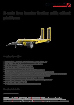 Podvalníky Schwarzmüller 2-axle low loader trailer with offset platform