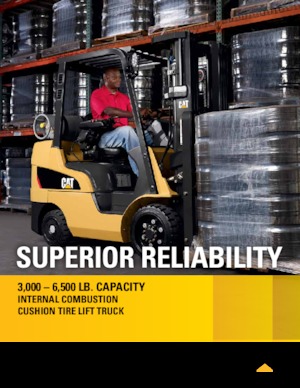 Čelní vysokozdvižné LPG vozíky Caterpillar 2C6500