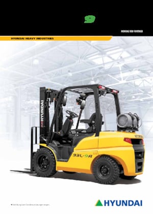 Čelní vysokozdvižné LPG vozíky Hyundai 33L-9A