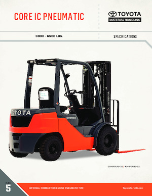 Čelní vysokozdvižné LPG vozíky Toyota 50-8FGU25