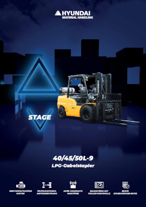 Čelní vysokozdvižné LPG vozíky Hyundai 40L-9
