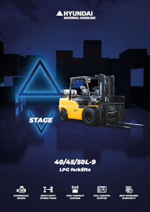 Čelní vysokozdvižné LPG vozíky Hyundai 40L-9