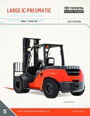 Čelní vysokozdvižné LPG vozíky Toyota 50-8FG70U