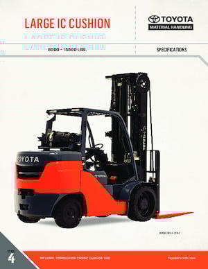 Čelní vysokozdvižné LPG vozíky Toyota 8FGC70U