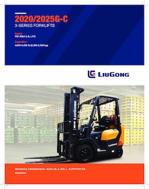Čelní vysokozdvižné LPG vozíky Liugong CLG2020G-C 