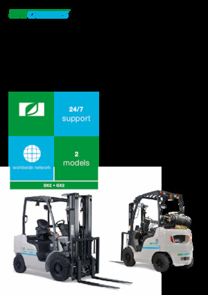 Čelní vysokozdvižné LPG vozíky UniCarriers DX2-15