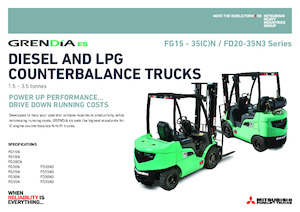 Čelní vysokozdvižné LPG vozíky Mitsubishi FG20CN