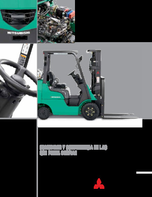 Čelní vysokozdvižné LPG vozíky Mitsubishi FGC18N