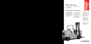 Čelní vysokozdvižné LPG vozíky Mitsubishi FGC40K STC