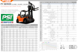 Čelní vysokozdvižné LPG vozíky OCTANE FY50