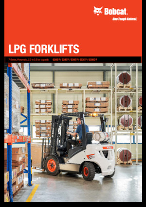 Čelní vysokozdvižné LPG vozíky Bobcat G33E-7