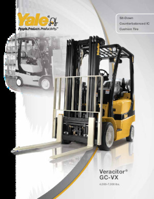 Čelní vysokozdvižné LPG vozíky Yale GC055VX