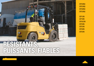 Čelní vysokozdvižné LPG vozíky Caterpillar GP18N 