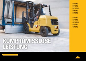 Čelní vysokozdvižné LPG vozíky Caterpillar GP50N3