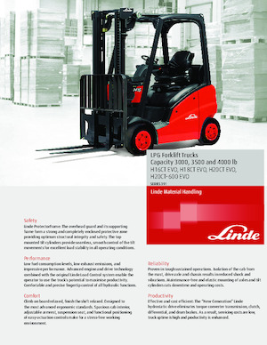 Čelní vysokozdvižné LPG vozíky Linde H20T CT