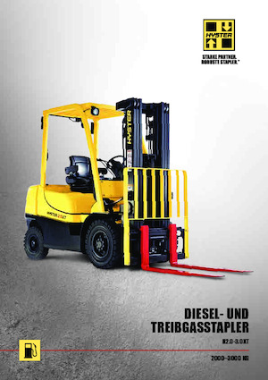 Čelní vysokozdvižné LPG vozíky Hyster H2.5XT