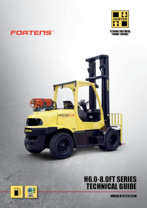 Čelní vysokozdvižné LPG vozíky Hyster H8.0FTS