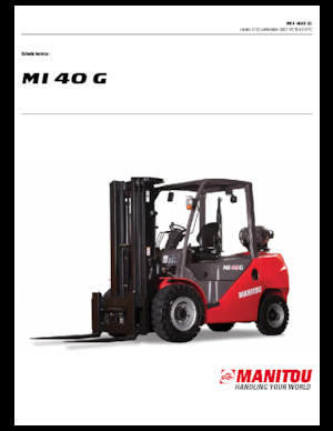 Čelní vysokozdvižné LPG vozíky Manitou MI 40 G