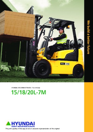 Čelní vysokozdvižné LPG vozíky Hyundai 18L-7M