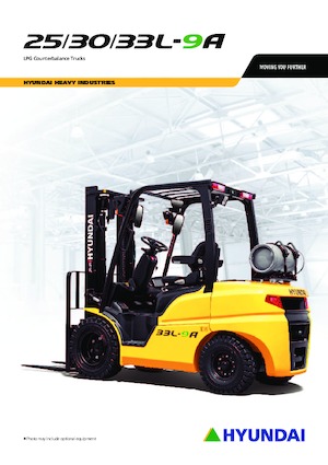 Čelní vysokozdvižné LPG vozíky Hyundai 33L-9A