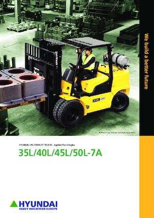 Čelní vysokozdvižné LPG vozíky Hyundai 40L-7 A