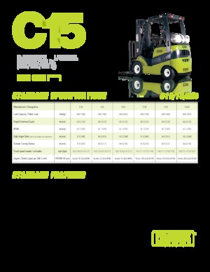 Čelní vysokozdvižné LPG vozíky Clark C20 s L