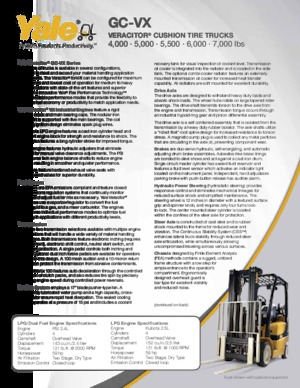 Čelní vysokozdvižné LPG vozíky Yale GC060VX