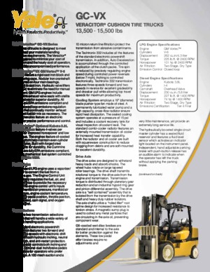 Čelní vysokozdvižné LPG vozíky Yale GC155VX