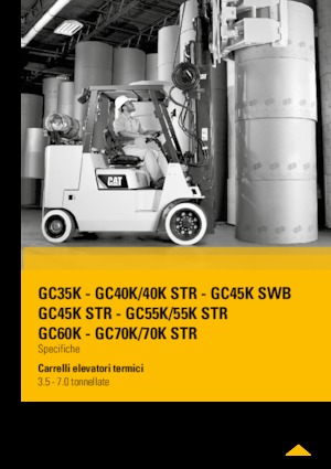 Čelní vysokozdvižné LPG vozíky Caterpillar GC55K STR