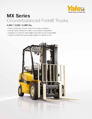 Čelní vysokozdvižné LPG vozíky Yale GP050MX