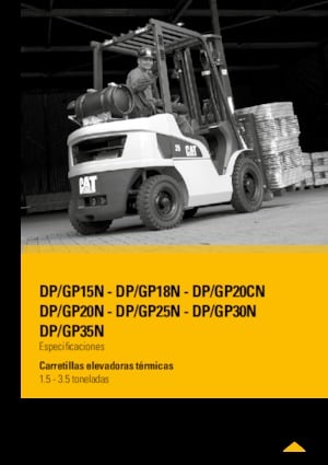 Čelní vysokozdvižné LPG vozíky Caterpillar GP35N 
