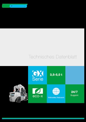 Čelní vysokozdvižné LPG vozíky UniCarriers GX 45