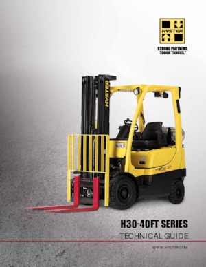 Čelní vysokozdvižné LPG vozíky Hyster H40FT