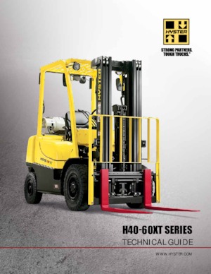 Čelní vysokozdvižné LPG vozíky Hyster H50XT