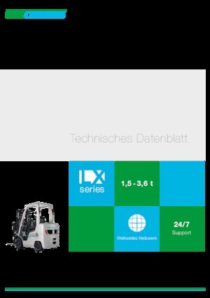Čelní vysokozdvižné LPG vozíky UniCarriers LX