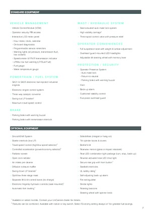 Čelní vysokozdvižné LPG vozíky UniCarriers PF50