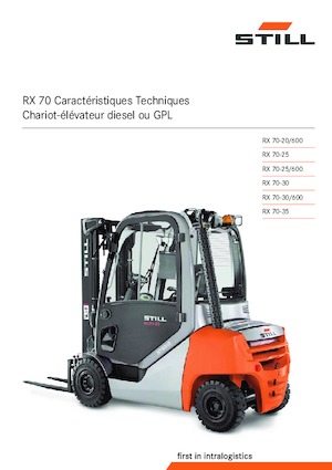 Čelní vysokozdvižné LPG vozíky Still RX 70-20 T/600 