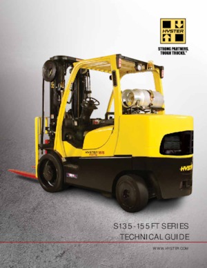Čelní vysokozdvižné LPG vozíky Hyster S155FT