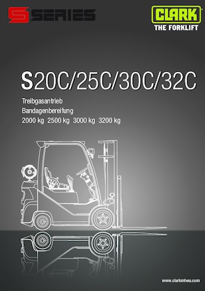 Čelní vysokozdvižné LPG vozíky Clark S20C L