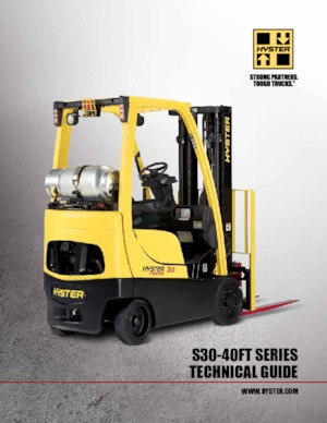 Čelní vysokozdvižné LPG vozíky Hyster S35FT