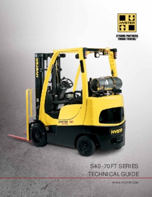 Čelní vysokozdvižné LPG vozíky Hyster S60FT