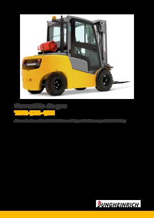 Čelní vysokozdvižné LPG vozíky Jungheinrich TFG 430