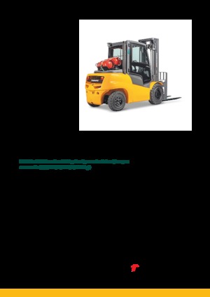 Čelní vysokozdvižné LPG vozíky Jungheinrich TFG S50