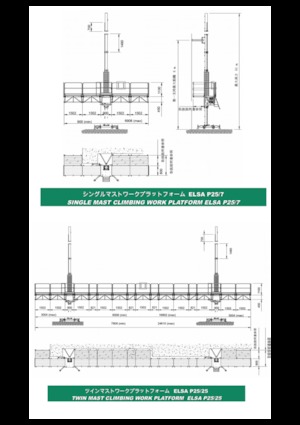 Stožárové šplhací pracovní plošiny Electroelsa ELSA P25